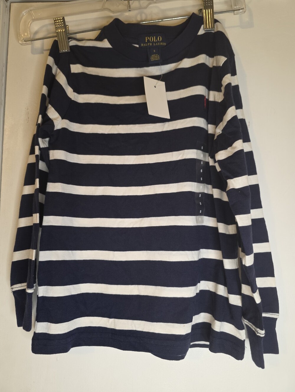 Polo Ralph Lauren NEW WITH TAG Girla Long Sleeves Shirt Sz 5
